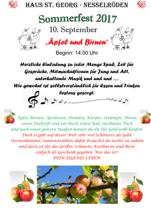 Sommerfest 2017 Im Haus St Georg