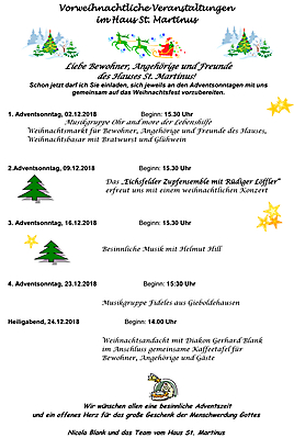 Adventsprogramm im Haus St. Martinus 2018_1